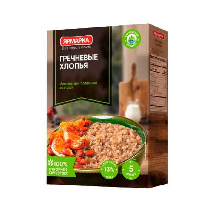 Хлопья гречневые ярмарка 350 г