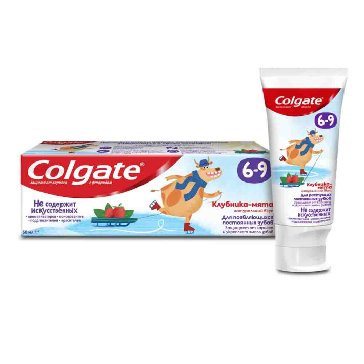 Паста зубная  Colgate детская 6-9 клубника мята 60 мл
