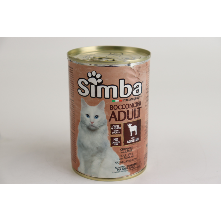Лакомства Simba кусочки для кошек Баранина 415 г