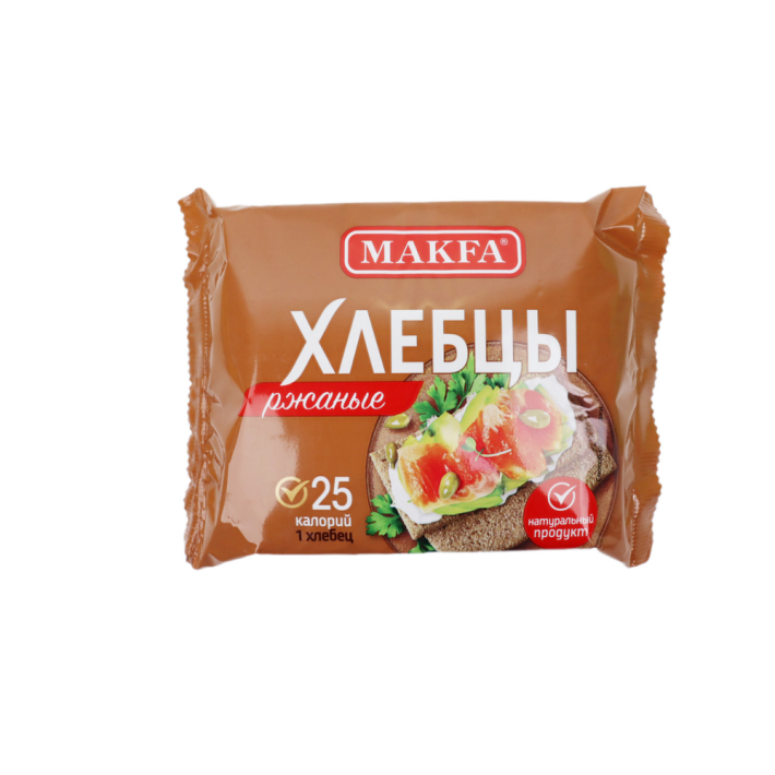 ХЛЕБЦЫ МАКФА ХРУСТЯЩИЕ ЗАПЕЧЕНЫЕ РЖАНЫЕ 60ГР