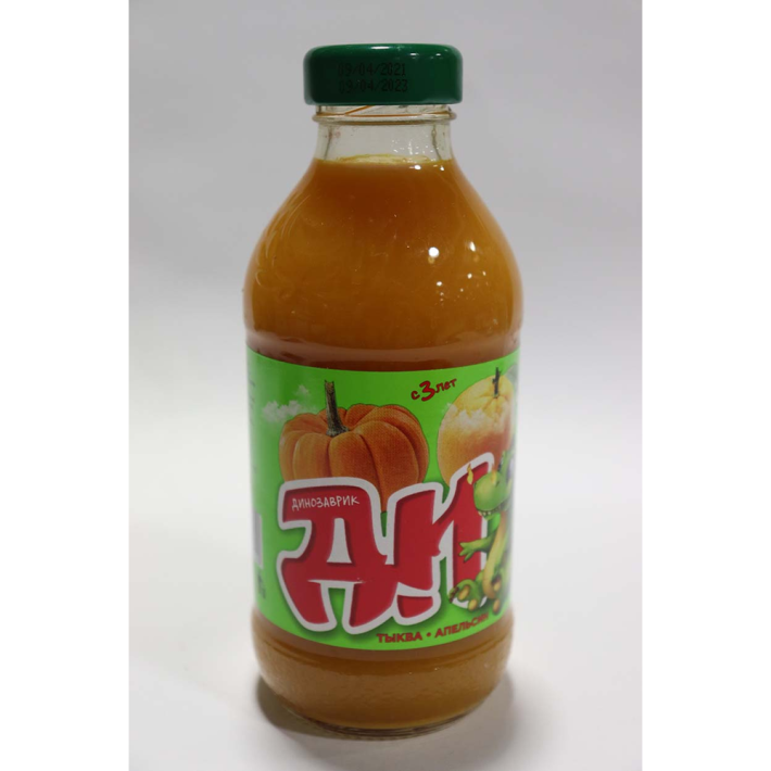 Сок нектар динозаврик Ди тыква и апельсин с мякотью 330 мл