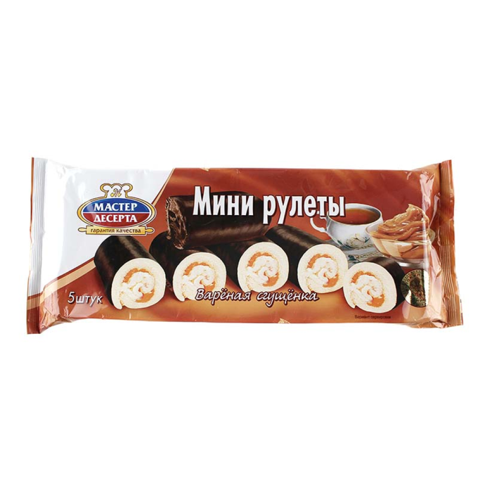 Мини-рулеты Мастера десерта вареная сгущенка 175 г