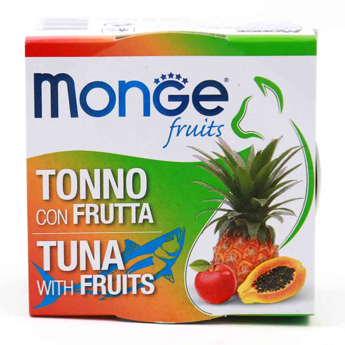 Лакомства Monge frut кусочки для кошек Тунец и Фрукты 80 г