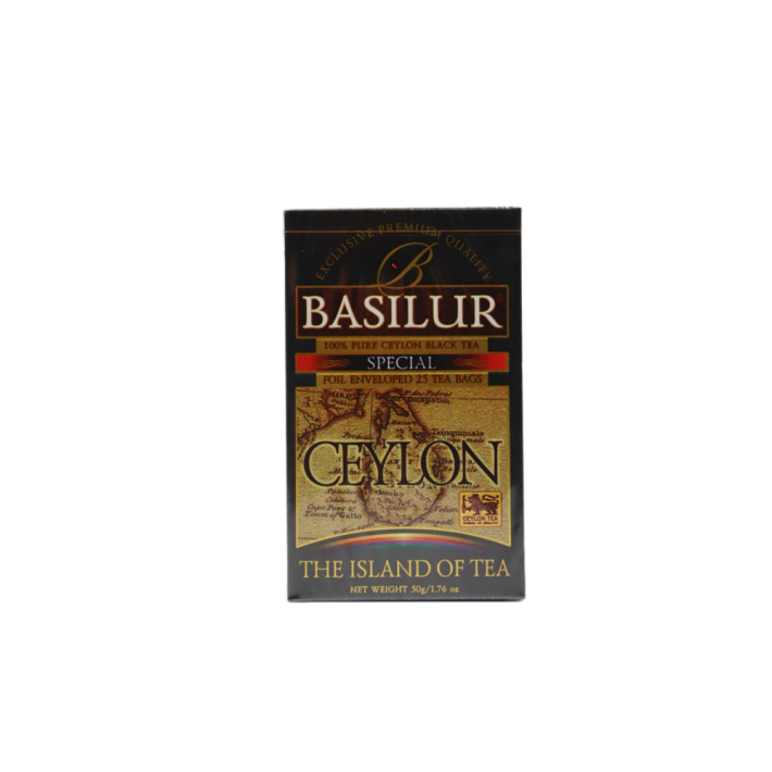 Basilur special fbop черный чай в пакетиках 20 шт