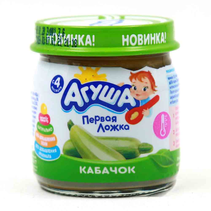 Пюре овощное Агуша кабачок 80 г