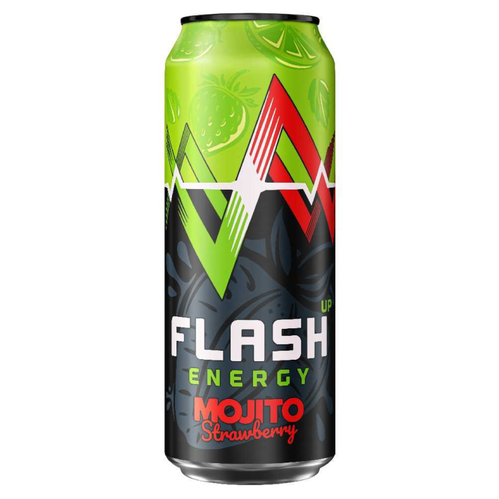 НАПИТОК ЭНЕРГТИЧЕСКИЙ FLASH UP ENERGY MOJITO STRAWBERRY 0,45Л Ж/Б