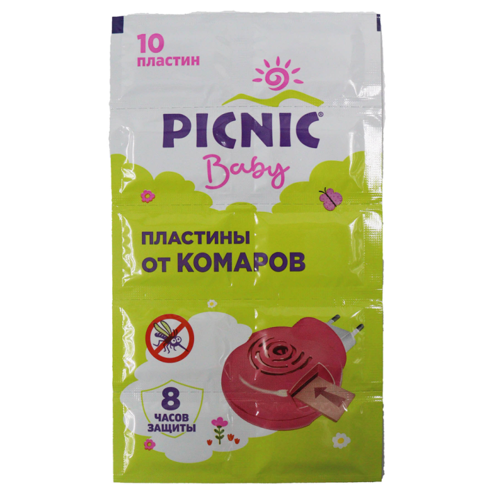 Пластины Picnic baby от комаров ромашки 10 шт