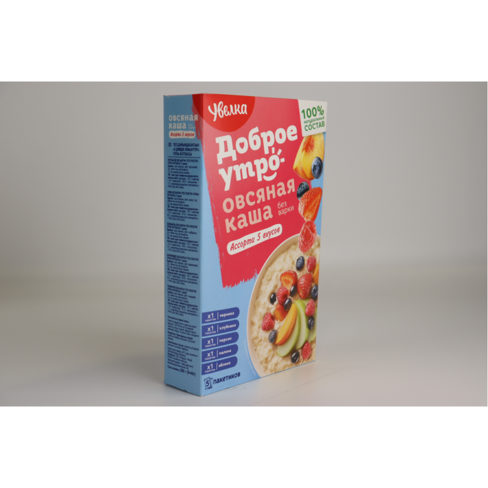 Каша Увелка овсянка ассорти из 5 ти вкус 200 г