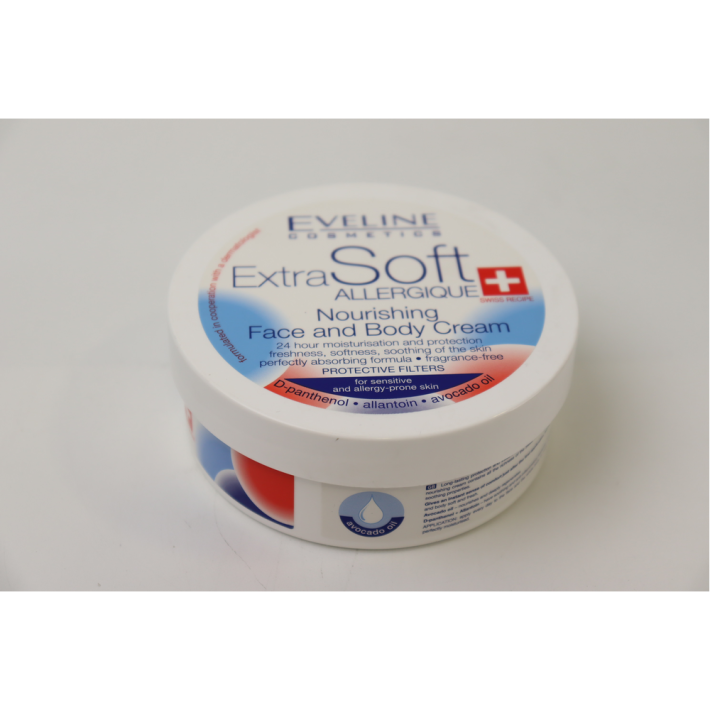 Крем для кожи лиц и тела Extra soft allergic питательный Eveline 175 мл