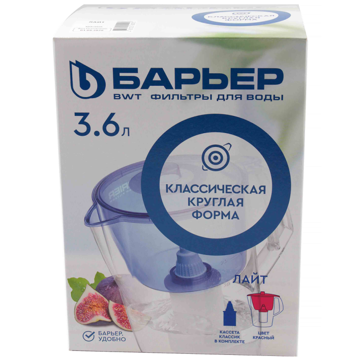 Фильтр Кувшин лайт для воды красный 3,6 л