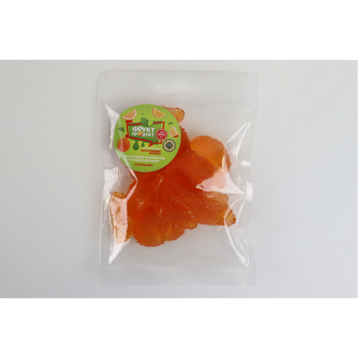 ФРУКТОВЫЙ МАРМЕЛАД СОЧНЫЕ ДОЛЬКИ АПЕЛЬСИН ФРУКТ ПРОДУКТ П/ПАКЕТ 1*100ГР