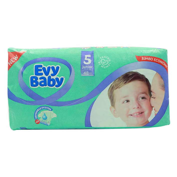 Подгузники Evy baby jumbo 5 48 шт