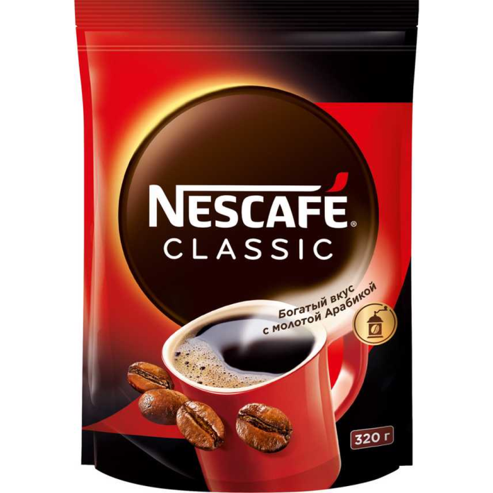 КОФЕ РАСТВОРИМЫЙ NESCAFE CLASSIC 320ГР