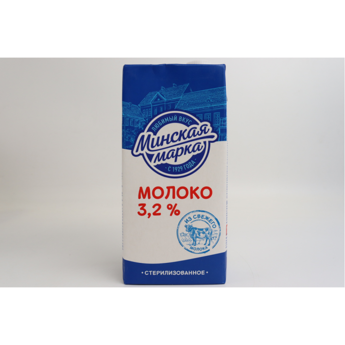 МОЛОКО СТЕРИЛИЗОВАННОЕ МИНСКАЯ МАРКА 3,2% 1Л