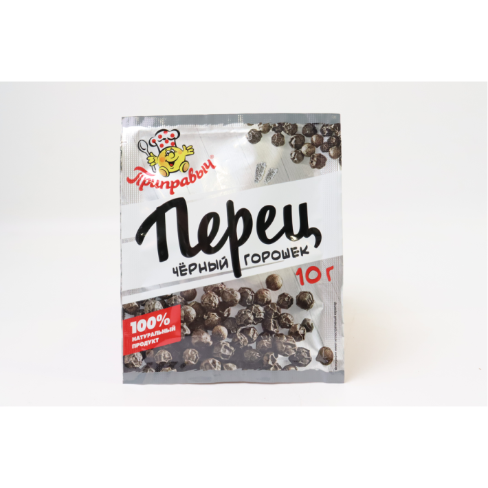 Перец Приправыч черный горошек 10 г