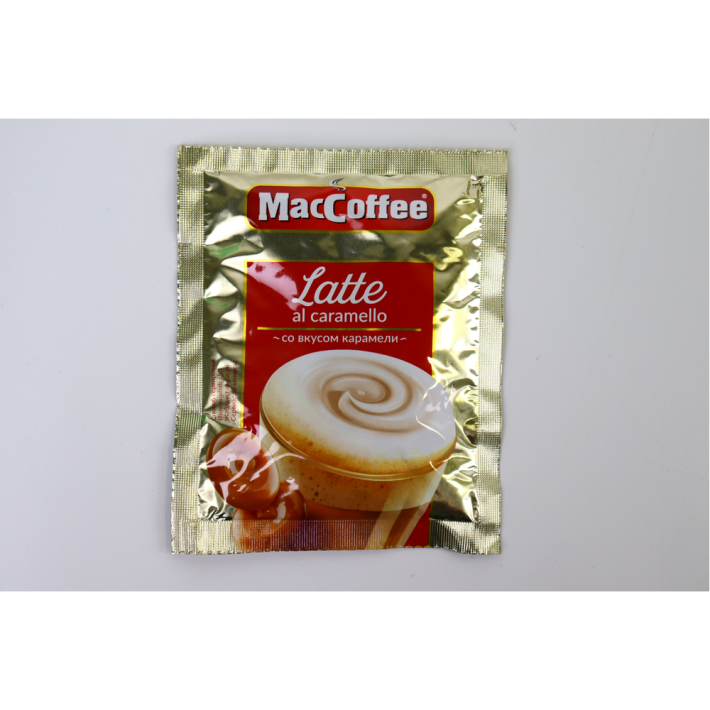 MACCOFFEE ЛАТТЕ СО ВКУСОМ КАРАМЕЛИ 3В1 20*20*22ГР ШТ