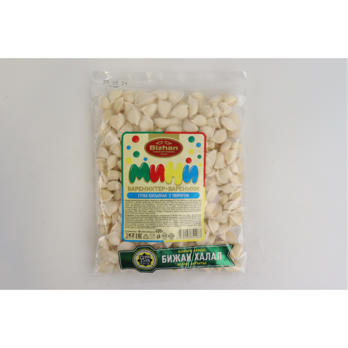 ВАРЕНИКИ БИЖАН МИНИ С ТВОРОГОМ 400ГР