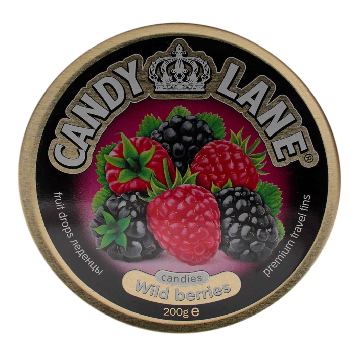 Леденцы Candy lane лесные ягоды жестяная банка 200 г
