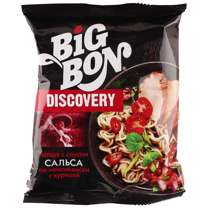 Лапша Big Bon с Соусом сальса по-мексиканский с Курицей 95 г