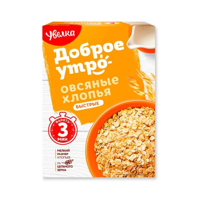 Хлопья Увелка овсяные быстрые 400 г
