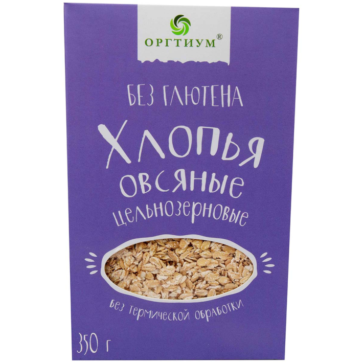 Хлопья Оргтиум овсянка без глютена 350 г