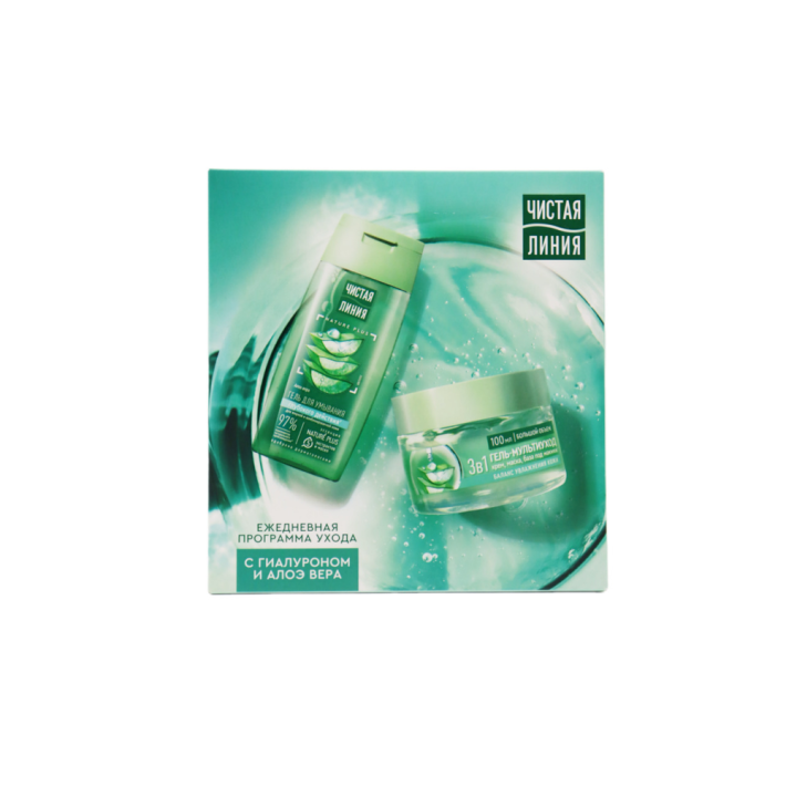 НАБОР ПОДАРОЧНЫЙ ЧИСТАЯ ЛИНИЯ ЕЖЕДНЕВНЫЙ УХОД 100+100МЛ