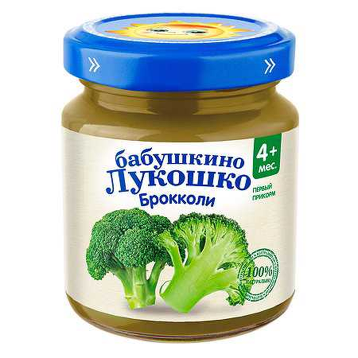 Пюре Бабушкино Лукошко Брокколи с 4 месяцев, 100 г