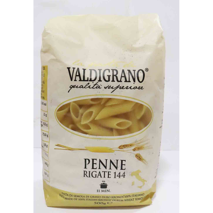 ИЗДЕЛИЯ МАКАРОННЫЕ VALDIGRANO QUALITA SUPERIORE №144 PENNE RIGATE 500ГР