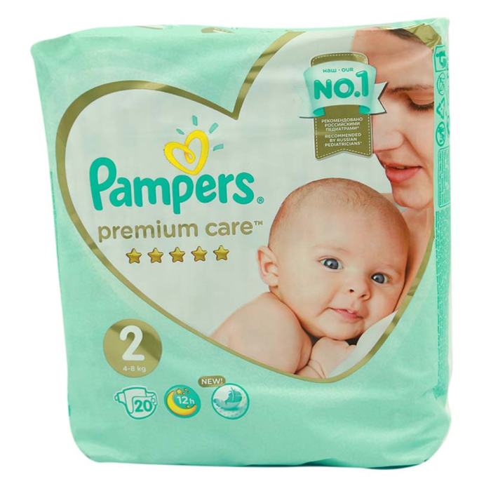 Подгузники Pampers premium care mini 20 шт