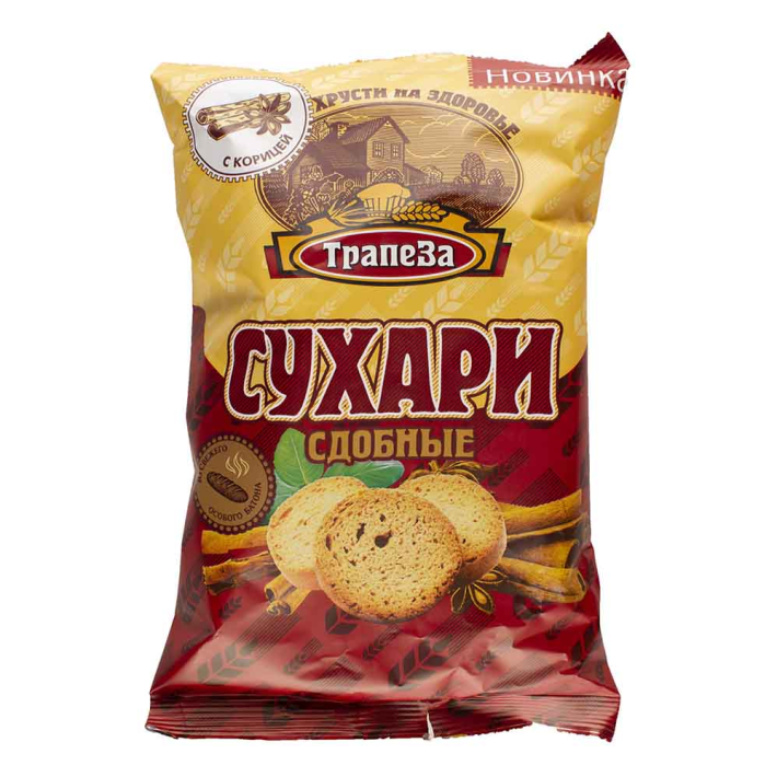 Сухари Трапеза сдобное с корицей 200 г