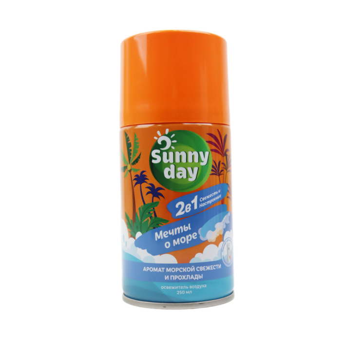 ОСВЕЖ ВОЗ АВТ SUNNY DAY МЕЧТЫ О МОРЕ СМЕННЫЙ БАЛЛОН 250СМ3