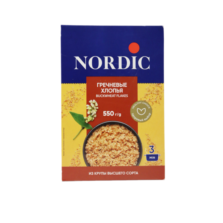 Хлопья Nordic гречневые 550 г