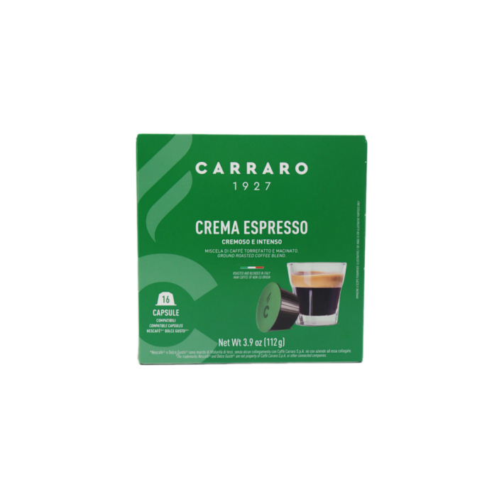 КОФЕ В КАПСУЛАХ CARRARO CREMA ESPRESSO ДЛЯ DOLCE GUSTO 190ГР