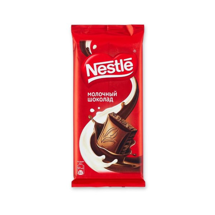 ПЛИТОЧНЫЙ ШОКОЛАД NESTLE МОЛОЧНЫЙ 82ГР