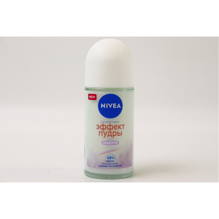 АНТИПЕРСПИРАНТ NIVEA ЭФФЕКТ ПУДРЫ SENSITIVE 50 РОЛИК 50МЛ