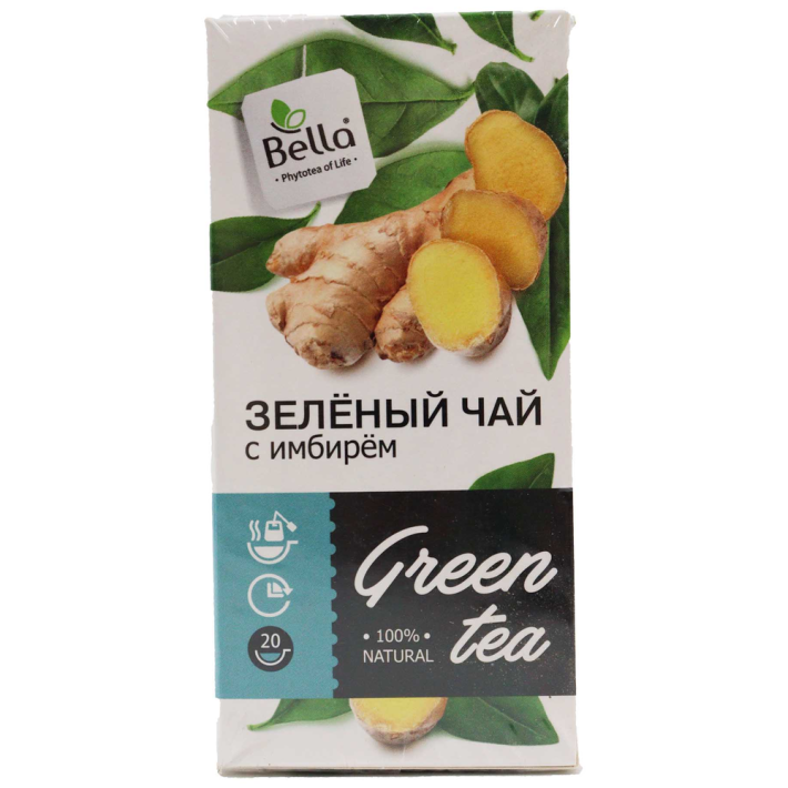 ЧАЙ ЗЕЛЕНЫЙ С ИМБИРЕМ BELLA