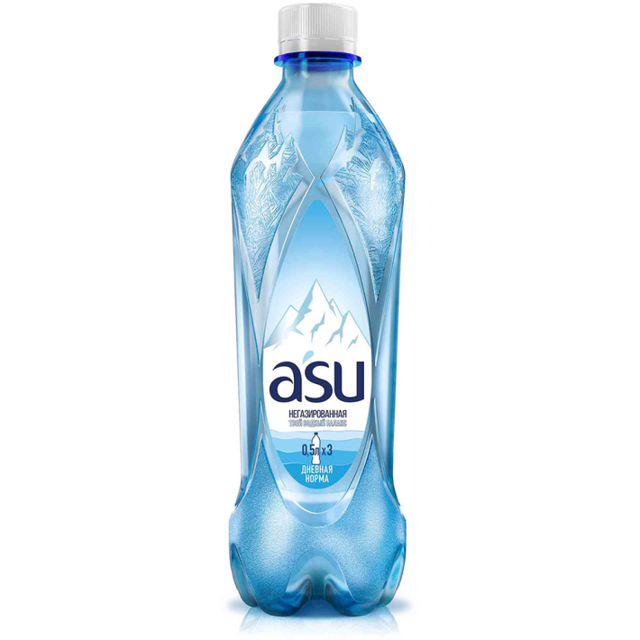 Вода Asu питьевая негазированная 0,5 л