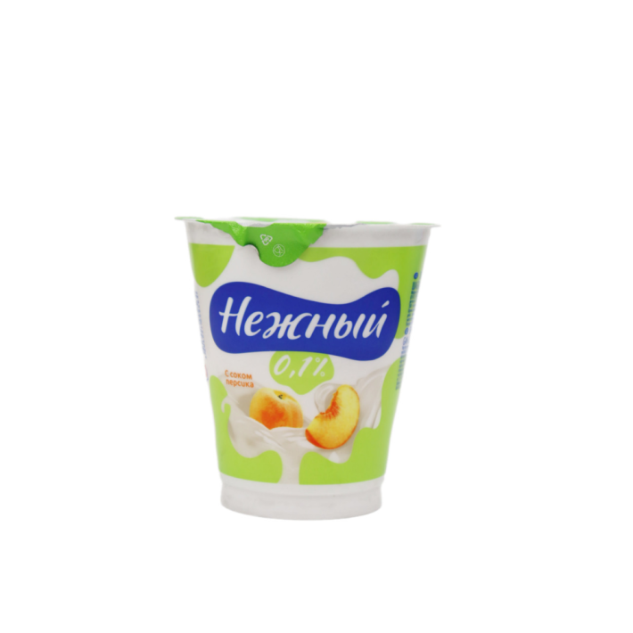 Йогурт Campina Нежный лайт 0,1% с соком персика 320 г