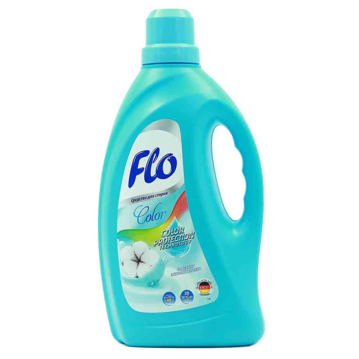 Средство для стирки цветной ткани жидкий Flo color 2 л