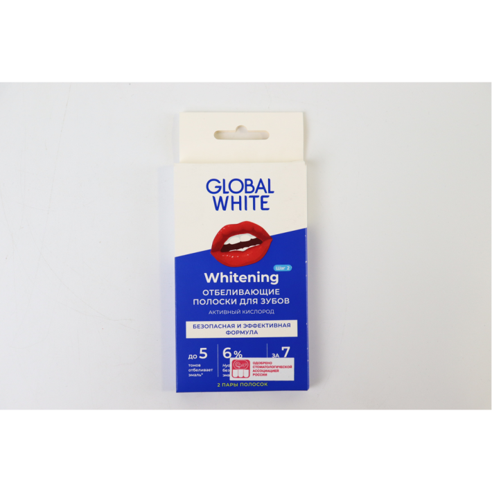 ПОЛОСКИ ДЛЯ ОТБЕЛИВАНИЯ ЗУБОВ GLOBAL WHITE 2 САШЕ