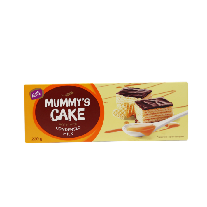 ТОРТ ВАФЕЛЬНЫЙ КОНТИ MAMMY`S CAKE СГУЩЕННОЕ МОЛОКО 220ГР