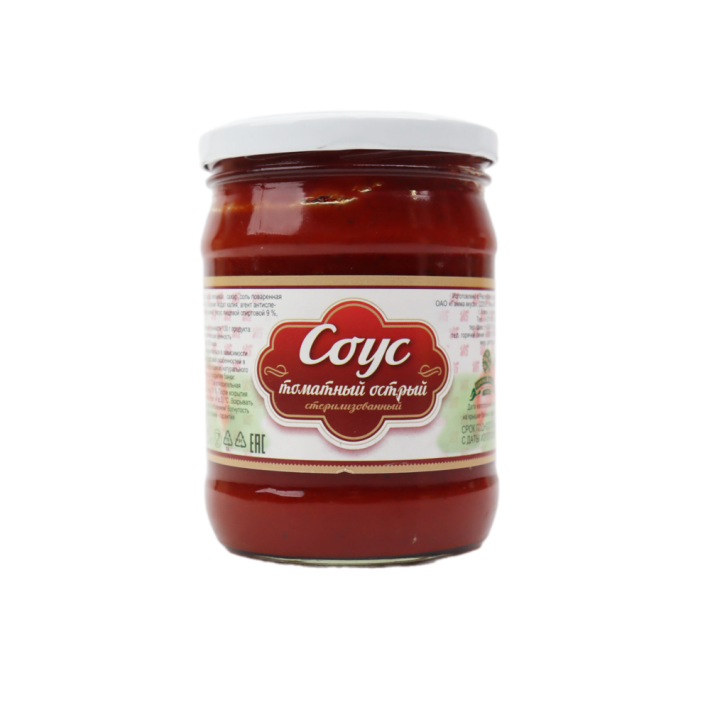 СОУС ГАММА ВКУСА ТОМАТНЫЙ ОСТРЫЙ 500ГР