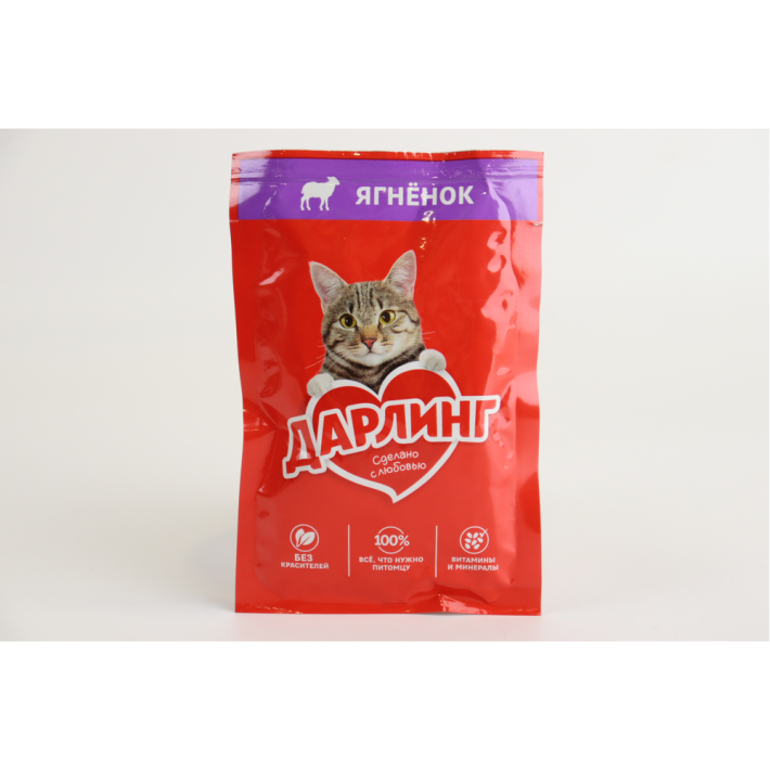 КОРМ Д/ЖИВОТНЫХ ДАРЛИНГ Д/КОШЕК ЯГНЁНОК 75ГР