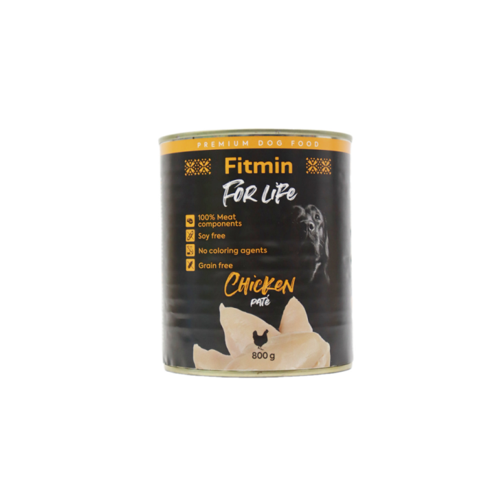 КОНСЕРВЫ Д/СОБАК FITMIN КУРИЦА 800ГР