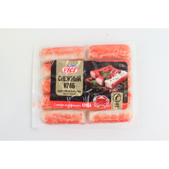 Крабовые палочки с мясом натурального краба Vici 250 г