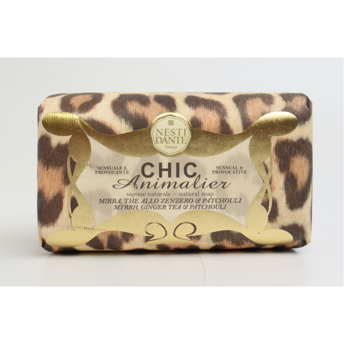 Мыло туалетное Nesti Dante chic animalier бронзовый леопард 250 г