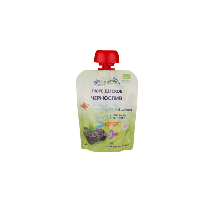 Пюре Fleur Alpine Organic Чернослив, с 4 месяцев, 90 г