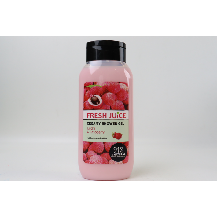 Крем гель Fresh Juice для душа litchi raspberry 400 мл