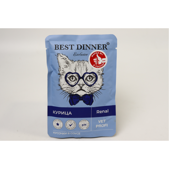 КОРМ ВЛАЖ Д/КОШЕК BD ПАУЧИ КУСОЧКИ В СОУСЕ С КУРИЦЕЙ 85ГР