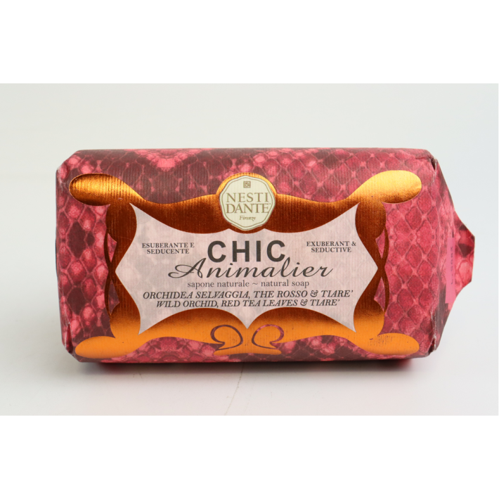 МЫЛО ТУАЛЕТНОЕ NESTI DANTE CHIC ANIMALIER РОЗОВЫЙ ПИТОН 250ГР